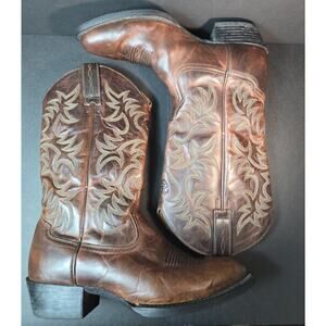 ARIAT Men's Heritage Western Brown Leather Cowboy Boots 34732-9.5 blue turquoise